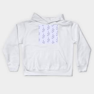 Leaves string repeat pattern in lavender Kids Hoodie